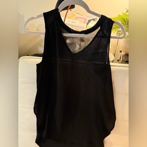 Lush Black Sleeveless Blouse